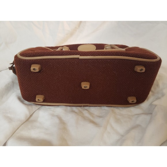 Vintage Skyway Carry-on Overnight Bag Brown Tweed MCM Circa 1970's - Picture 8 of 8